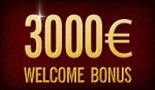 3000 euro welcome bonus